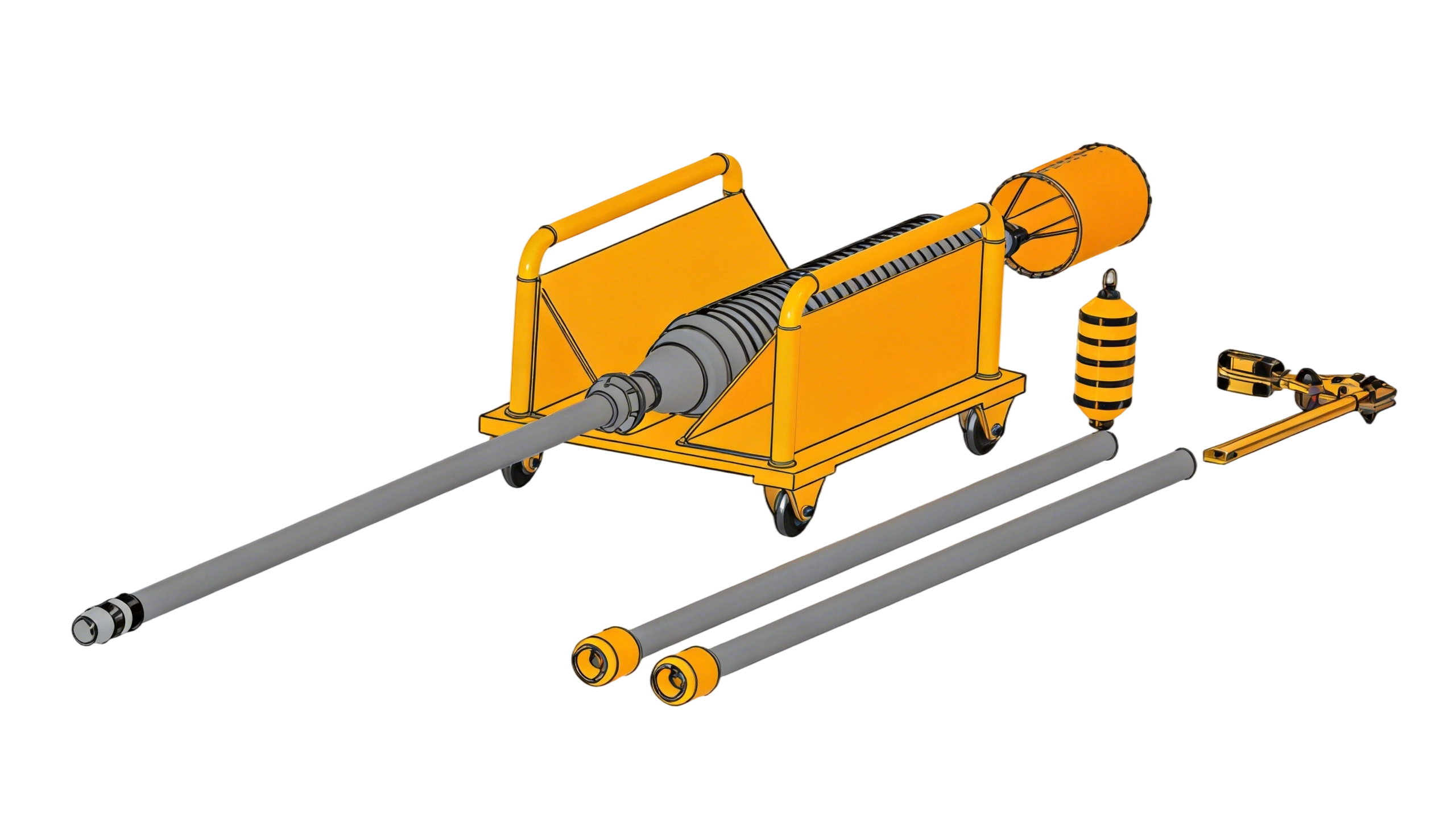 SAM-GPC-403 重力活塞取样器（高清透明版 3D 图）